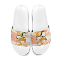 Japanese Kawaii Sushi Slide Sandals Peach Wagara Palaka This Is How I Roll - Wonder Print Shop