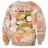 Personalized Japanese Kawaii Sushi Sweatshirt Peach Wagara Palaka This Is How I Roll - Wonder Print Shop