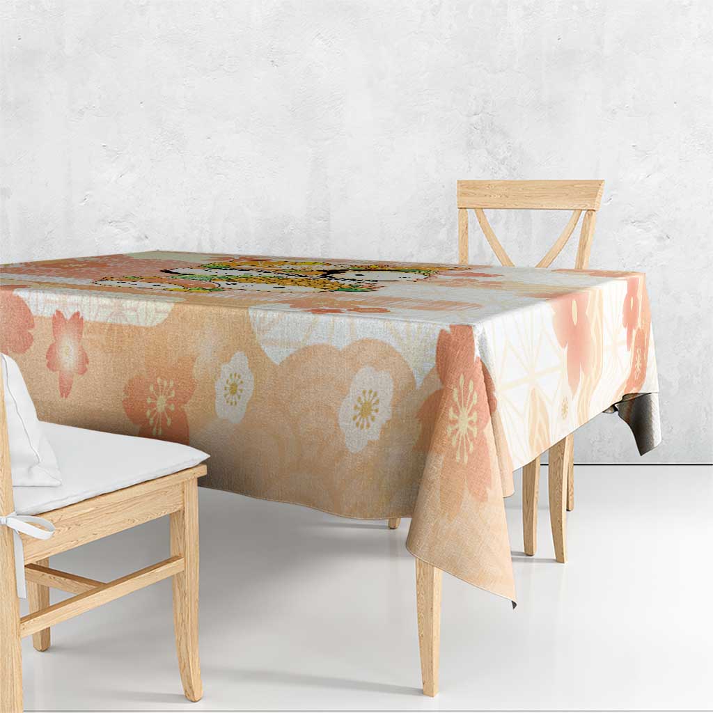 Japanese Kawaii Sushi Tablecloth Peach Wagara Palaka This Is How I Roll - Wonder Print Shop