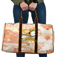 Japanese Kawaii Sushi Travel Bag Peach Wagara Palaka This Is How I Roll - Wonder Print Shop