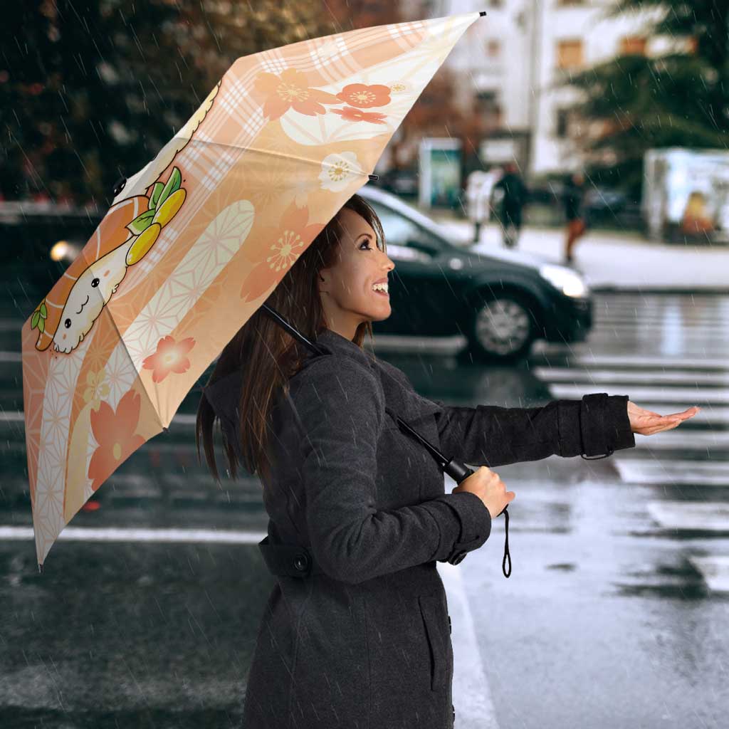 Japanese Kawaii Sushi Umbrella Peach Wagara Palaka This Is How I Roll - Wonder Print Shop