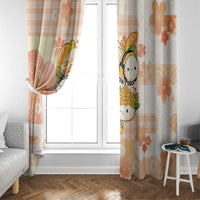 Japanese Kawaii Sushi Window Curtain Peach Wagara Palaka This Is How I Roll - Wonder Print Shop