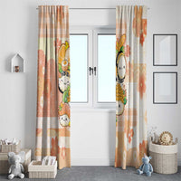 Japanese Kawaii Sushi Window Curtain Peach Wagara Palaka This Is How I Roll - Wonder Print Shop
