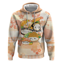 Personalized Japanese Kawaii Sushi Zip Hoodie Peach Wagara Palaka This Is How I Roll - Wonder Print Shop
