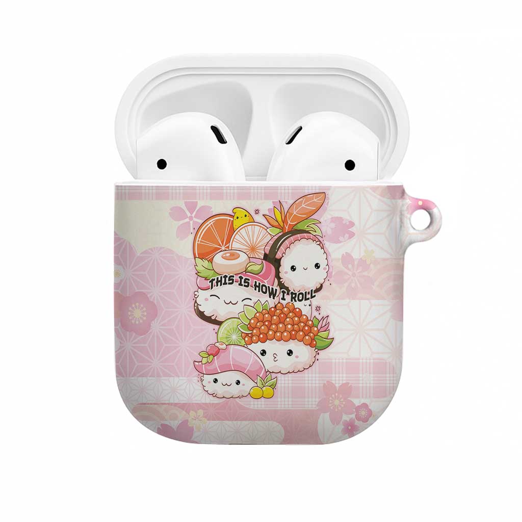 Japanese Kawaii Sushi AirPods Case Pink Wagara Palaka This Is How I Roll - Wonder Print Shop