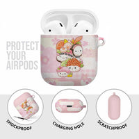 Japanese Kawaii Sushi AirPods Case Pink Wagara Palaka This Is How I Roll - Wonder Print Shop
