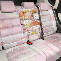 Japanese Kawaii Sushi Back Car Seat Cover Pink Wagara Palaka This Is How I Roll - Wonder Print Shop
