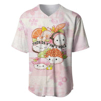 Personalized Japanese Kawaii Sushi Baseball Jersey Pink Wagara Palaka This Is How I Roll - Wonder Print Shop