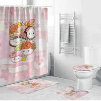 Japanese Kawaii Sushi Bathroom Set Pink Wagara Palaka This Is How I Roll - Wonder Print Shop