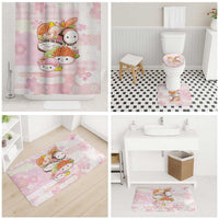 Japanese Kawaii Sushi Bathroom Set Pink Wagara Palaka This Is How I Roll - Wonder Print Shop