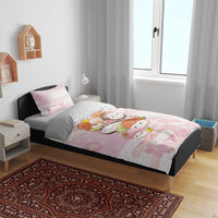 Japanese Kawaii Sushi Bedding Set Pink Wagara Palaka This Is How I Roll - Wonder Print Shop