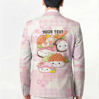 Personalized Japanese Kawaii Sushi Blazer Pink Wagara Palaka This Is How I Roll - Wonder Print Shop