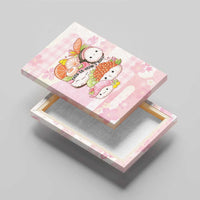 Japanese Kawaii Sushi Canvas Wall Art Pink Wagara Palaka This Is How I Roll - Wonder Print Shop