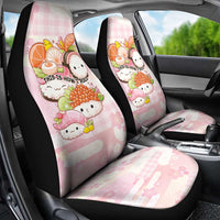 Japanese Kawaii Sushi Car Seat Cover Pink Wagara Palaka This Is How I Roll - Wonder Print Shop