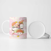Personalized Japanese Kawaii Sushi Ceramic Mug Pink Wagara Palaka This Is How I Roll - Wonder Print Shop