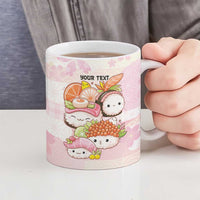 Personalized Japanese Kawaii Sushi Ceramic Mug Pink Wagara Palaka This Is How I Roll - Wonder Print Shop