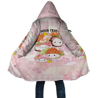 Personalized Japanese Kawaii Sushi Cloak Pink Wagara Palaka This Is How I Roll - Wonder Print Shop