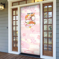 Personalized Japanese Kawaii Sushi Door Cover Pink Wagara Palaka This Is How I Roll - Wonder Print Shop