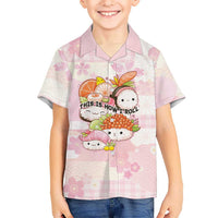 Personalized Japanese Kawaii Sushi Family Matching Long Sleeve Bodycon Dress and Hawaiian Shirt Pink Wagara Palaka This Is How I Roll