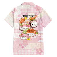 Personalized Japanese Kawaii Sushi Family Matching Tank Maxi Dress and Hawaiian Shirt Pink Wagara Palaka This Is How I Roll