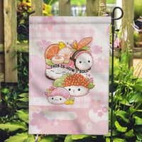 Japanese Kawaii Sushi Garden Flag Pink Wagara Palaka This Is How I Roll - Wonder Print Shop