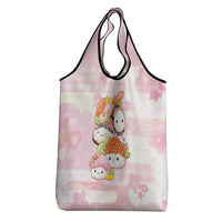 Japanese Kawaii Sushi Grocery Bag Pink Wagara Palaka This Is How I Roll - Wonder Print Shop
