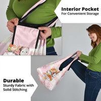 Japanese Kawaii Sushi Grocery Bag Pink Wagara Palaka This Is How I Roll - Wonder Print Shop
