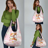 Japanese Kawaii Sushi Grocery Bag Pink Wagara Palaka This Is How I Roll - Wonder Print Shop