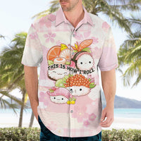 Personalized Japanese Kawaii Sushi Hawaiian Shirt Pink Wagara Palaka This Is How I Roll - Wonder Print Shop