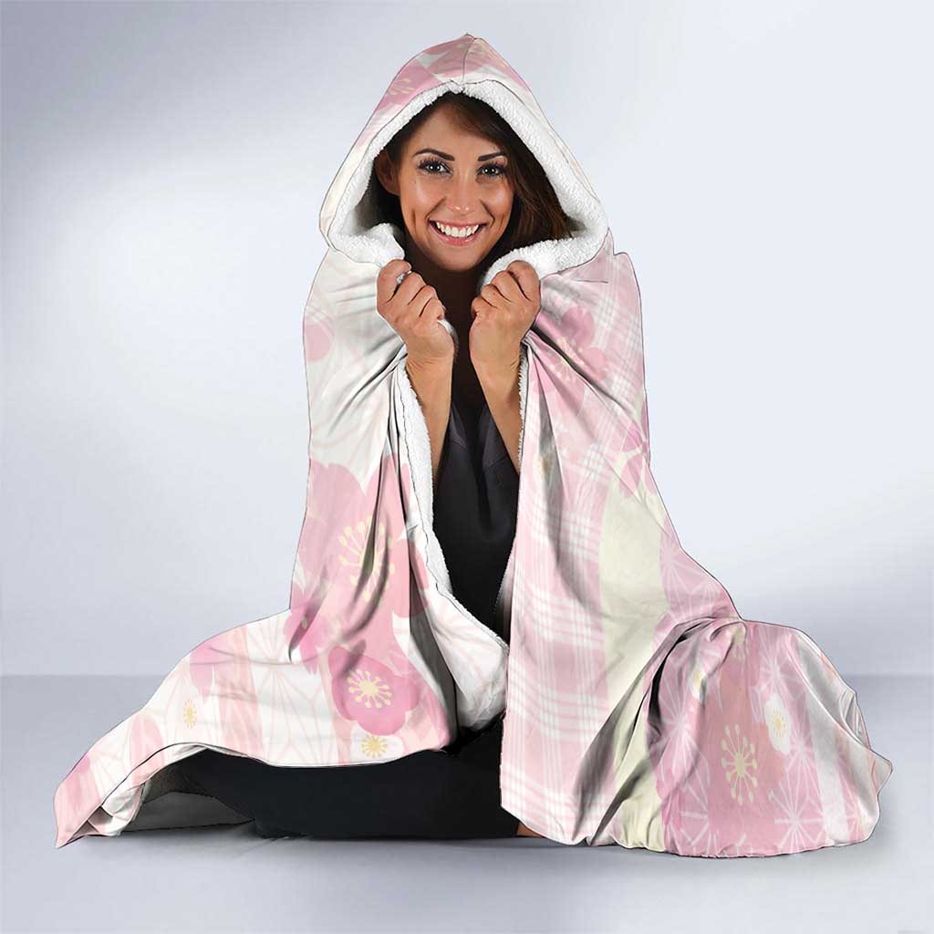 Japanese Kawaii Sushi Hooded Blanket Pink Wagara Palaka This Is How I Roll - Wonder Print Shop