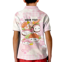 Personalized Japanese Kawaii Sushi Kid Polo Shirt Pink Wagara Palaka This Is How I Roll - Wonder Print Shop