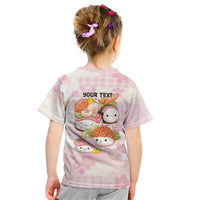 Personalized Japanese Kawaii Sushi Kid T Shirt Pink Wagara Palaka This Is How I Roll - Wonder Print Shop
