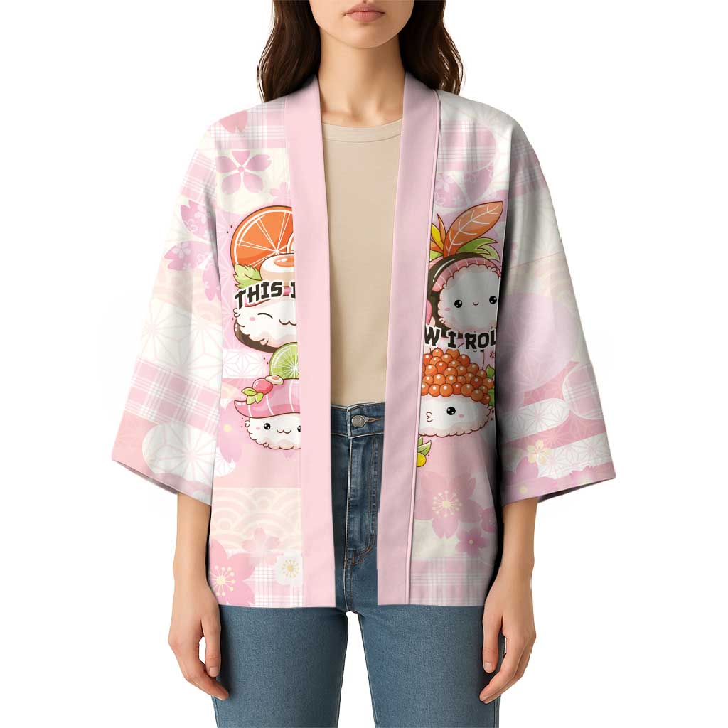 Personalized Japanese Kawaii Sushi Kimono Pink Wagara Palaka This Is How I Roll - Wonder Print Shop