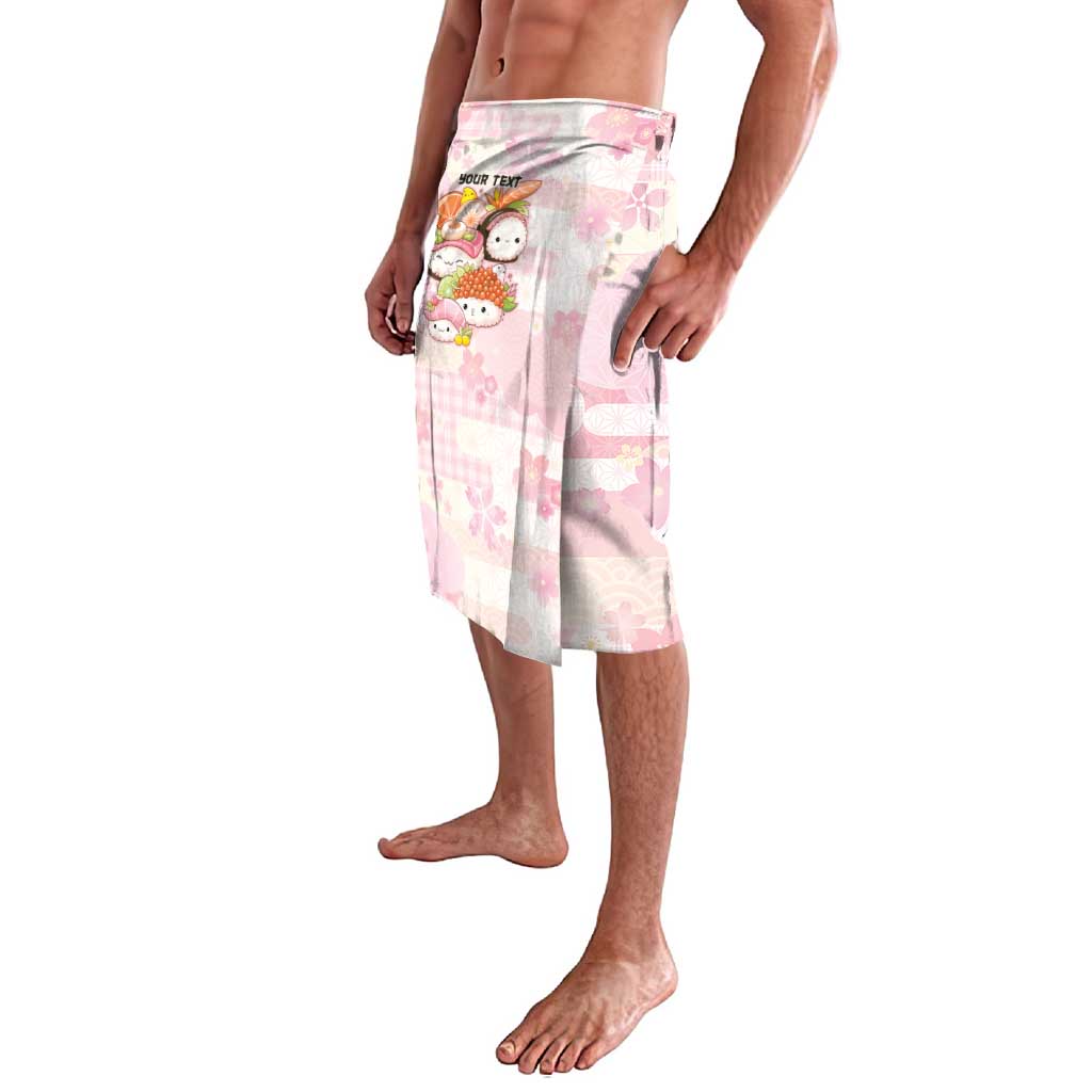 Personalized Japanese Kawaii Sushi Lavalava Pink Wagara Palaka This Is How I Roll - Wonder Print Shop