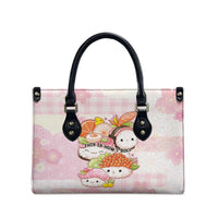 Japanese Kawaii Sushi Leather Bag Pink Wagara Palaka This Is How I Roll - Wonder Print Shop