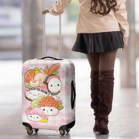 Japanese Kawaii Sushi Luggage Cover Pink Wagara Palaka This Is How I Roll - Wonder Print Shop
