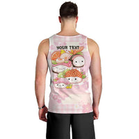 Personalized Japanese Kawaii Sushi Men Tank Top Pink Wagara Palaka This Is How I Roll - Wonder Print Shop