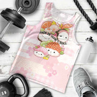 Personalized Japanese Kawaii Sushi Men Tank Top Pink Wagara Palaka This Is How I Roll - Wonder Print Shop