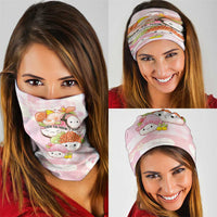 Japanese Kawaii Sushi Neck Gaiter Pink Wagara Palaka This Is How I Roll - Wonder Print Shop
