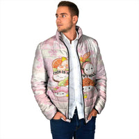 Personalized Japanese Kawaii Sushi Padded Jacket Pink Wagara Palaka This Is How I Roll - Wonder Print Shop
