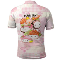 Personalized Japanese Kawaii Sushi Polo Shirt Pink Wagara Palaka This Is How I Roll - Wonder Print Shop