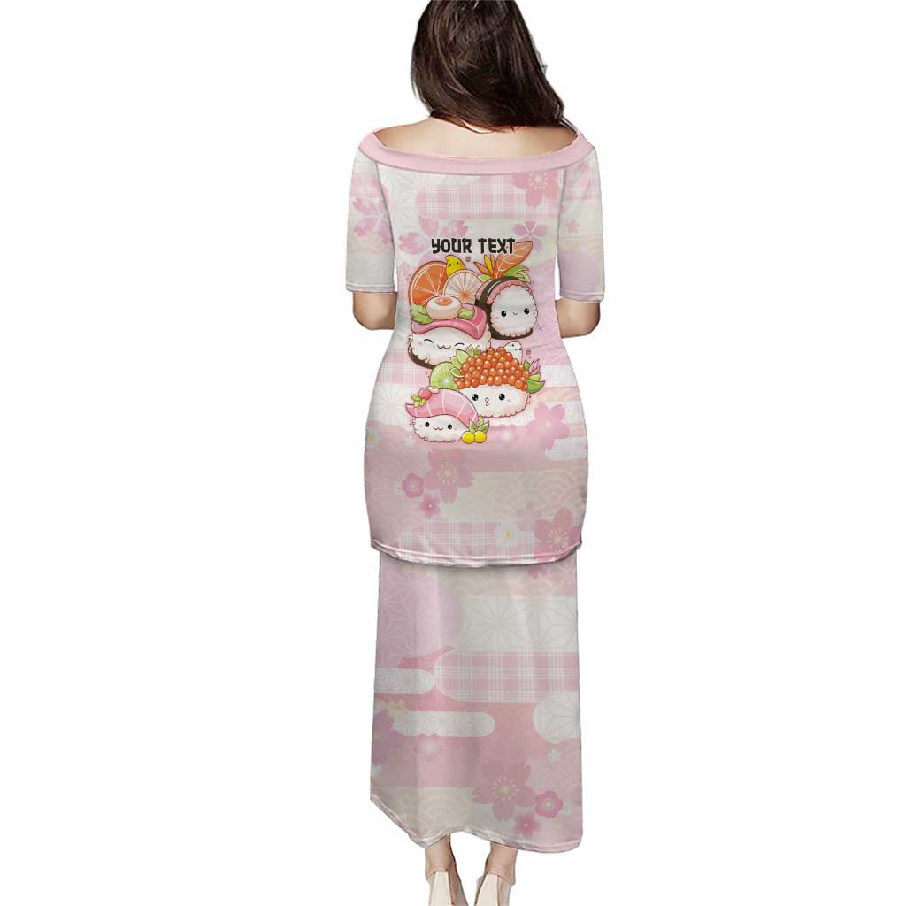 Personalized Japanese Kawaii Sushi Puletasi Pink Wagara Palaka This Is How I Roll - Wonder Print Shop