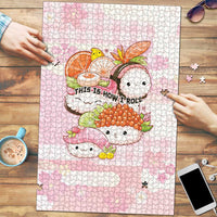 Japanese Kawaii Sushi Puzzle Pink Wagara Palaka This Is How I Roll - Wonder Print Shop