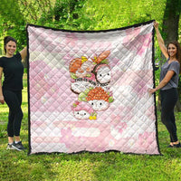 Japanese Kawaii Sushi Quilt Pink Wagara Palaka This Is How I Roll - Wonder Print Shop