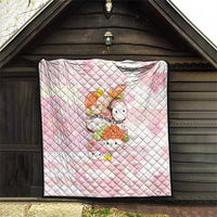 Japanese Kawaii Sushi Quilt Pink Wagara Palaka This Is How I Roll - Wonder Print Shop