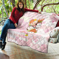 Japanese Kawaii Sushi Quilt Pink Wagara Palaka This Is How I Roll - Wonder Print Shop