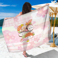 Japanese Kawaii Sushi Sarong Pink Wagara Palaka This Is How I Roll - Wonder Print Shop