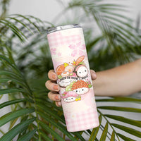 Personalized Japanese Kawaii Sushi Skinny Tumbler Pink Wagara Palaka This Is How I Roll - Wonder Print Shop