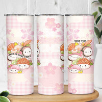 Personalized Japanese Kawaii Sushi Skinny Tumbler Pink Wagara Palaka This Is How I Roll - Wonder Print Shop