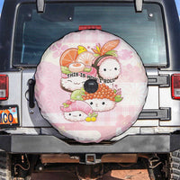 Japanese Kawaii Sushi Spare Tire Cover Pink Wagara Palaka This Is How I Roll - Wonder Print Shop